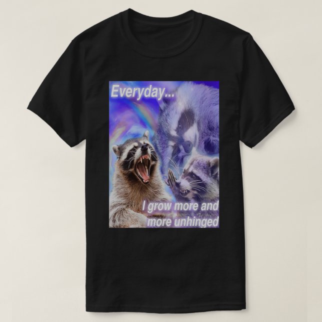 varje dag växer jag upp mer och mer oöverträffad,  t shirt (Design framsida)