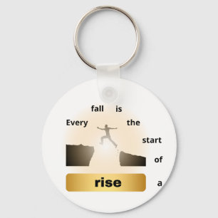 "Varje Fall är Början på en Uppgång – Hoppets Språ Nyckelring
