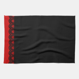 VARJE FÄRG! Black Skull Snöre Tea Towel Kökshandduk