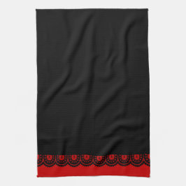 VARJE FÄRG! Black Skull Snöre Tea Towel Kökshandduk