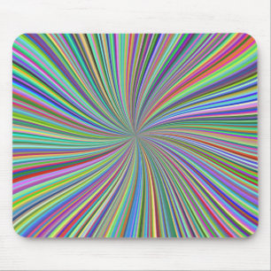 Varje Färg i Crayon Box Spiral Swirl Optical Musmatta