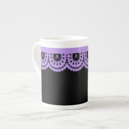 VARJE FÄRG! Skull Snöre Tea Kopp Benporslin Mugg