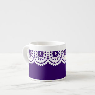 VARJE FÄRG! White Skull Snöre Small Tea Kopp Espressomugg