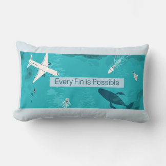 Varje fin är möjlig för Whale Älskare Lumbarkudde