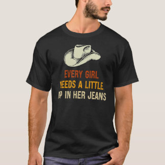 Varje flicka behöver lite rippa i sin Jeans Vintag T Shirt