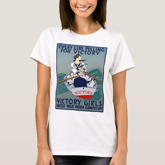 Varje flicka som drar för seger tee shirt (Framsida)