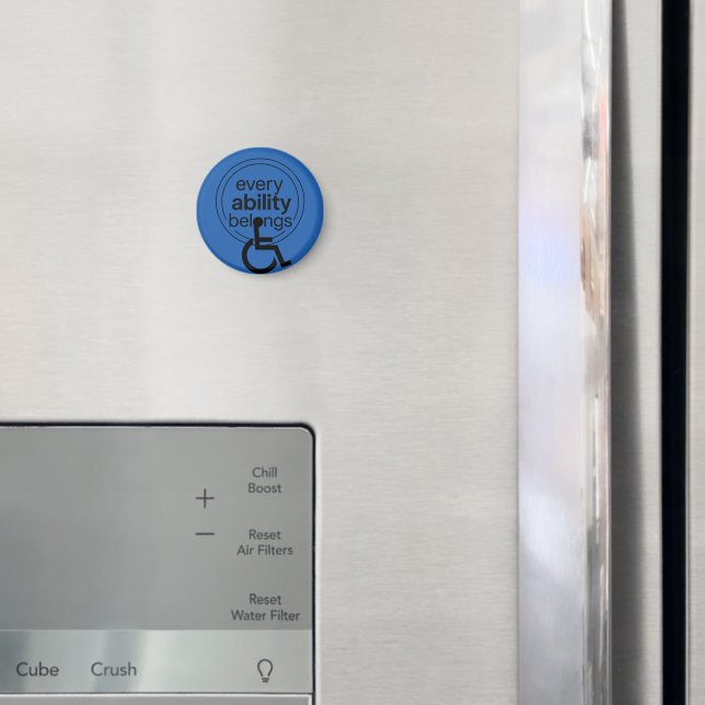 Varje Förmåga Hör Hemma | Inkluderande Minimalism  Magnet (In Situ (Fridge))