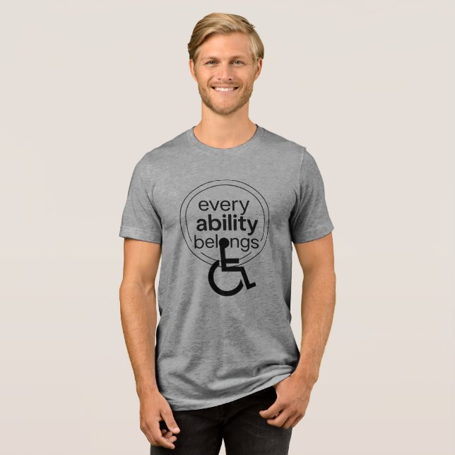 Varje Förmåga Hör Hemma | Inkluderande Minimalism  T Shirt (Framsida Full)