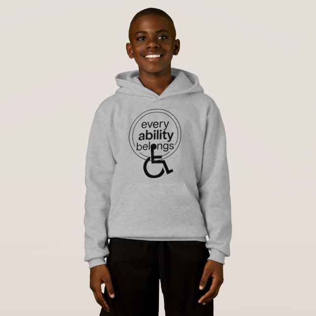 Varje Förmåga Hör Hemma | Inkluderande Minimalism  T Shirt (Hel framsida)