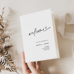 VARJE FULLSTÄNDIGT Bröllopsprogram, Serviceordning Tack Kort