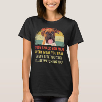 Varje gång du gör boxer Hund Hund Pappa Retro T Shirt