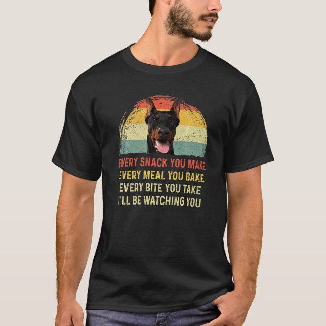 Varje gång du gör Doberman Hund Hund Pappa T Shirt (Framsida)