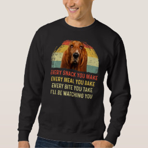 Varje gång du gör en basset hound Hund Hund Pappa Lång Ärmad Tröja