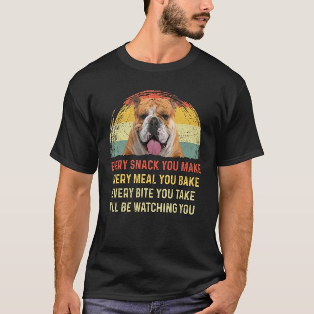 Varje gång du gör engelska bulldog Hund Mamma Hund T Shirt (Framsida)