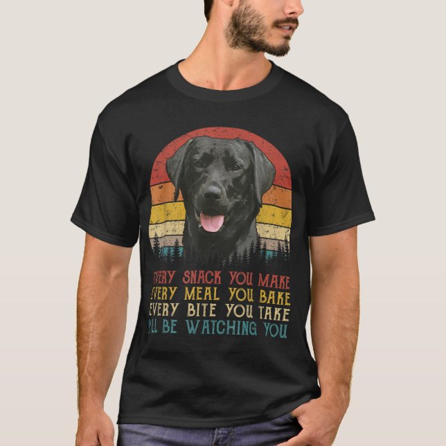 Varje gång du gör Hund tröja Black Labrador Retr (Framsida)
