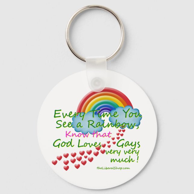 Varje gång du ser en regnbåge nyckelring (Framsida)