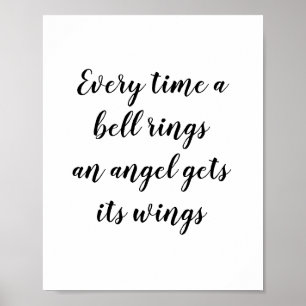 Varje gång en Bell Ringar Angel hämtar sitt Vingar Poster