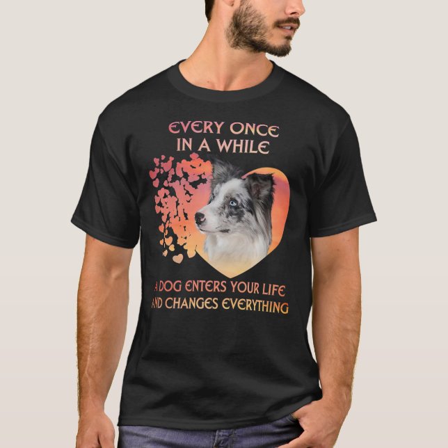 Varje Gång i ett blått Merle Gräns kolliderar före T Shirt (Framsida)