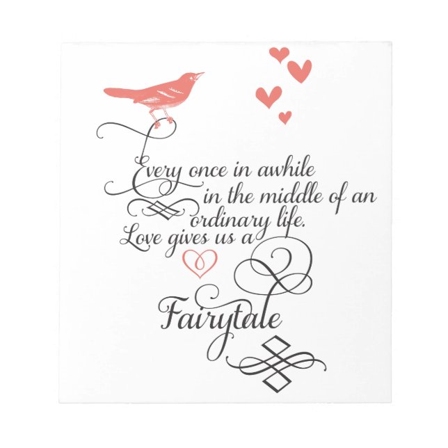 Varje gång i ett vanligt liv. anteckningsblock (Framsida)