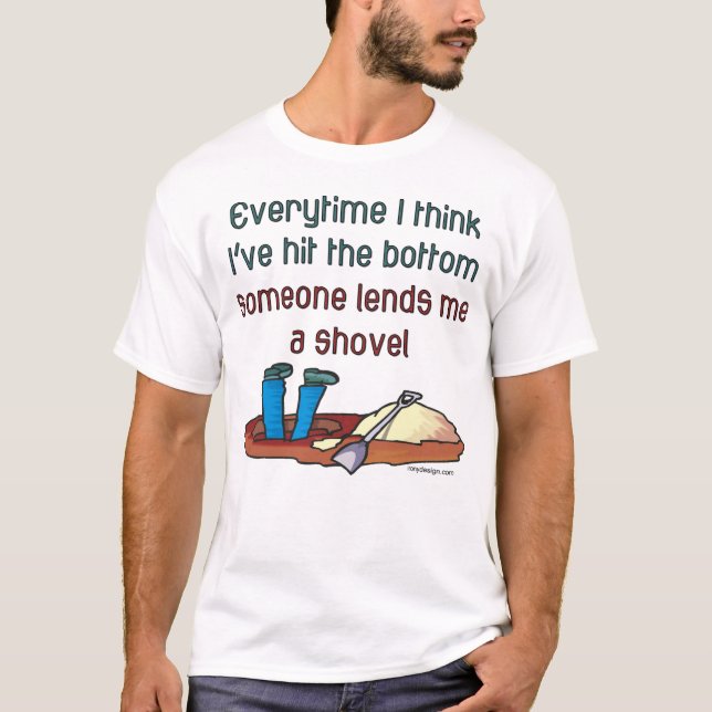 Varje gång jag tänka har jag slå grund t shirt (Framsida)