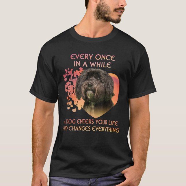 Varje Gång på en tid när en tibetansk terrier komm T Shirt (Framsida)