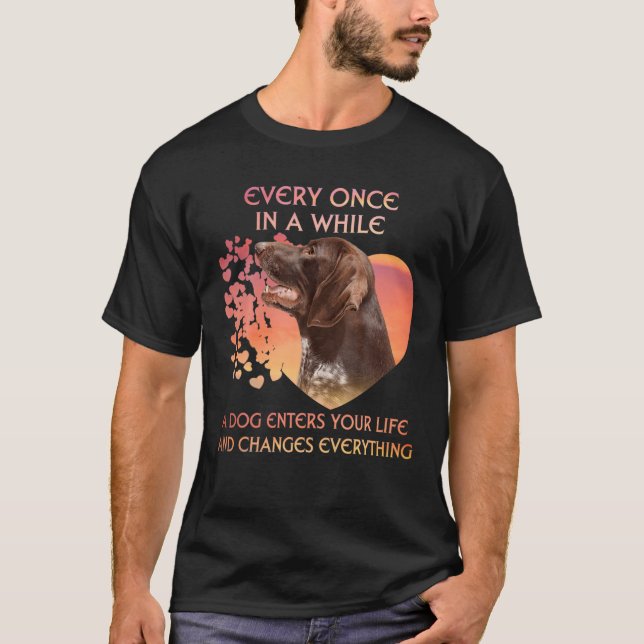 Varje Gång på en tysk korthar T Shirt (Framsida)