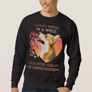 Varje Gång på ett när en walesisk Corgi kommer in Lång Ärmad Tröja
