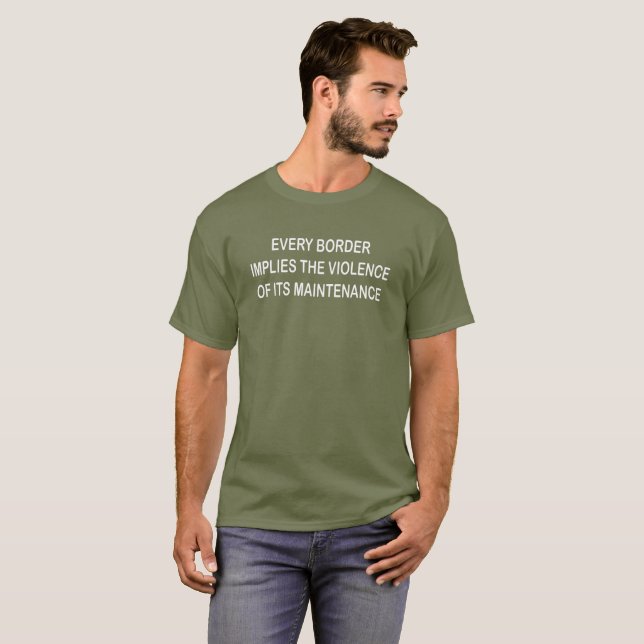 Varje Gräns bär ansvaret för våldet mot sin underh T Shirt (Hel framsida)