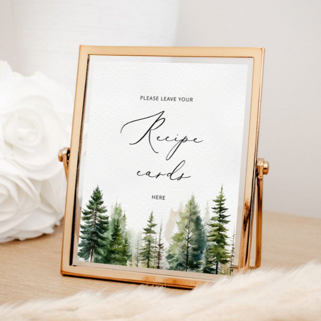 Varje grön elegant lämnar ditt recept här poster (Skapare uppladdad)