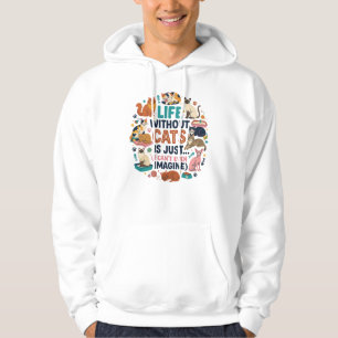Varje hjärtslag En purrande kattälskare Sött liv u Hoodie