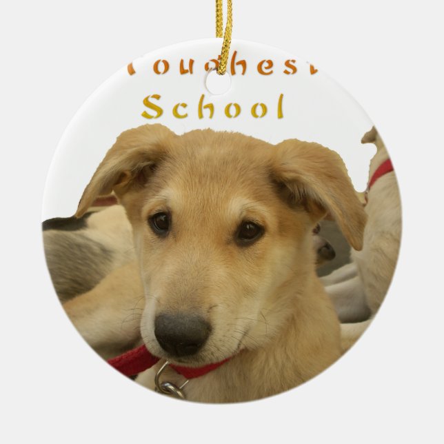 Varje Hund har iTS DAGEN Hakuna Matata Lycklig dag Julgransprydnad Keramik (Framsidan)