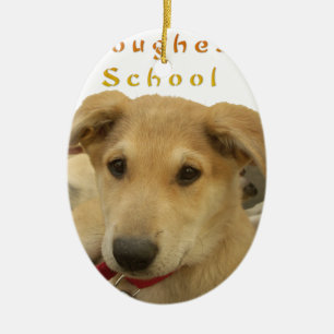 Varje Hund har iTS DAGEN Hakuna Matata Lycklig dag Julgransprydnad Keramik
