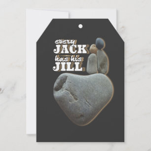 Varje Jack har han sin Jill-Kärlek Regler Stone Ar Julkort