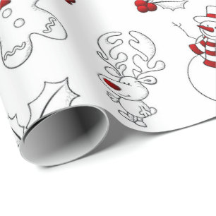 Varje jul, röd och vit presentpapper