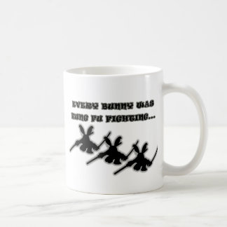 Varje kanin var kung fu som slåss… kaffemugg