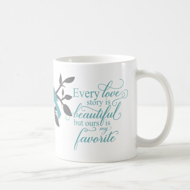 Varje Kärlek är vackert typografi Kaffemugg (Höger)