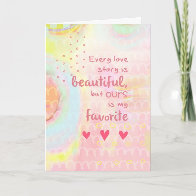 Varje Kärlek-historia är vacker Helgkort (Framsida)