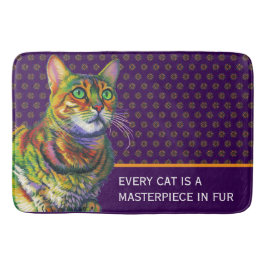 Varje katt är ett mästerverk i Päls Badrumsmatta