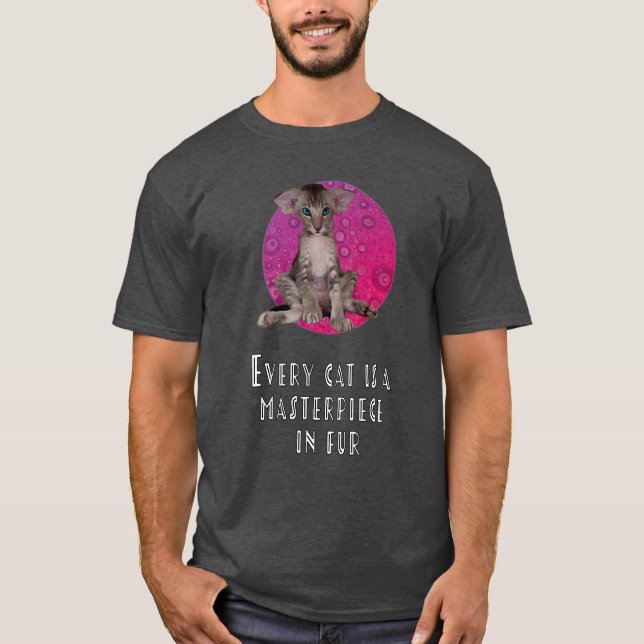 Varje katt är ett mästerverk i Päls T Shirt (Framsida)