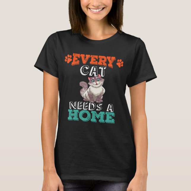 Varje katt behöver en hemsk katt t shirt (Framsida)
