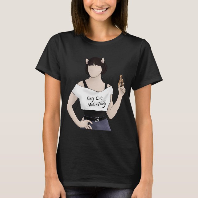 Varje katt behöver en hobby t shirt (Framsida)