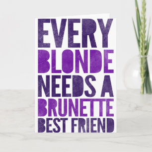 Varje klon behöver en bästa vän till Brunette Kort