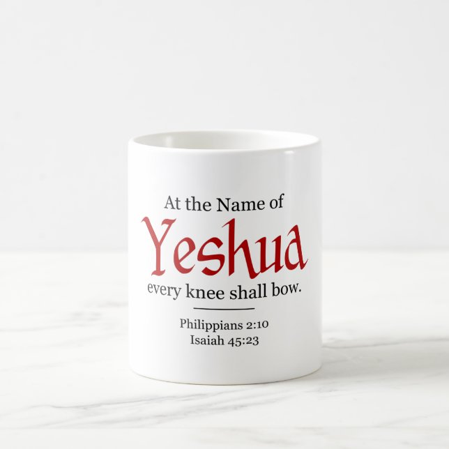 Varje knä ska buga - Yeshua Kaffemugg (Center)
