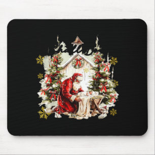 Varje Knä Skall Böjas Roligt Knästående Santa Baby Musmatta