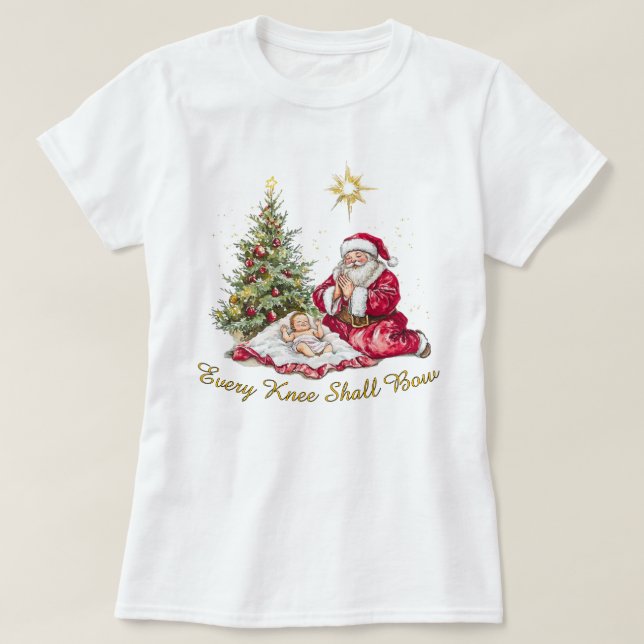 Varje Knä Skall Böjas T-Shirt (Design framsida)
