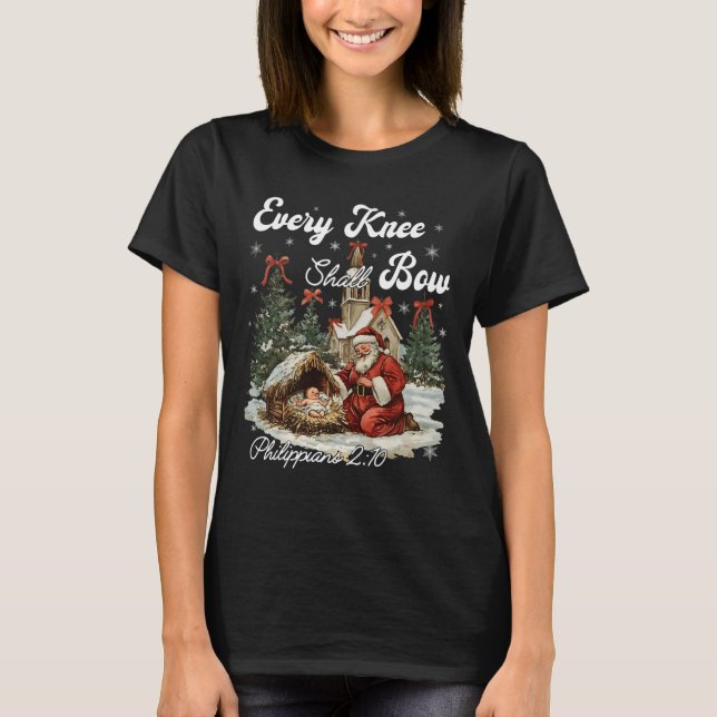 Varje knut ska ge den kristna julen t shirt (Framsida)