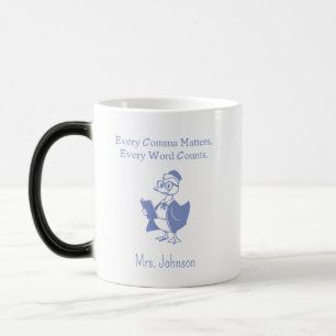 Varje Komma Räknas Varje Ord Värdesätts Design Magisk Mugg