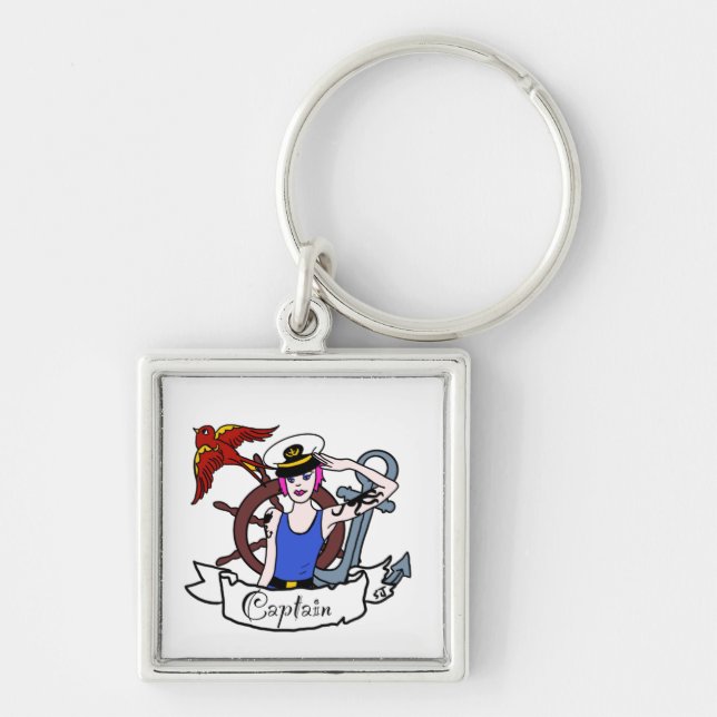 Varje kropp, LGBTQ, slår på vykort Fyrkantig Silverfärgad Nyckelring (Framsidan)