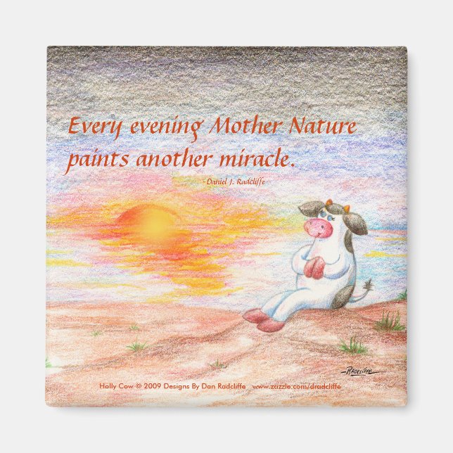 Varje kväll målar naturen i Mor ett annat Miracle Magnet (Framsidan)