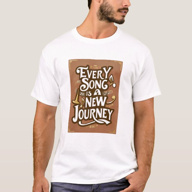 Varje låt är en ny resa t shirt (Framsida)